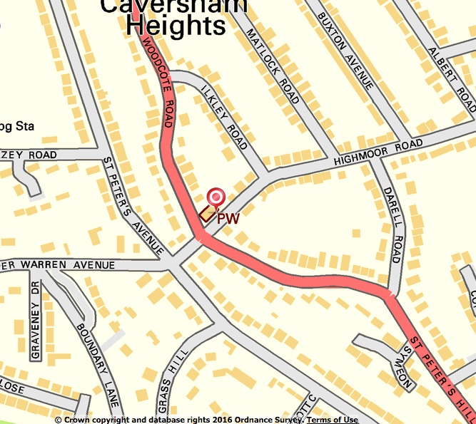Caversham Heights Map