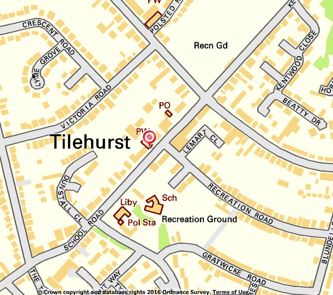 Tilehurst Map